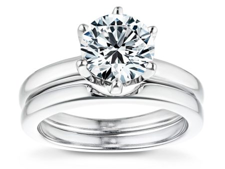 Classique Solitaire Wedding Ring Set Discount