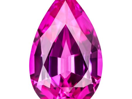 0.26 Carat Pear Cut Lab-Created Pink Sapphire Fashion