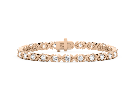 Classic  XO  Diamond Link Bracelet Online Hot Sale