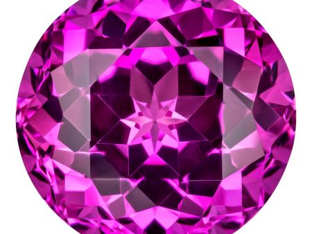 0.50 Carat Round Cut Lab-Created Pink Sapphire Discount