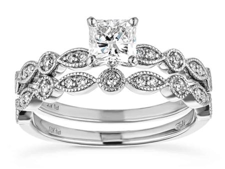 Amore Vintage Wedding Ring Set Hot on Sale