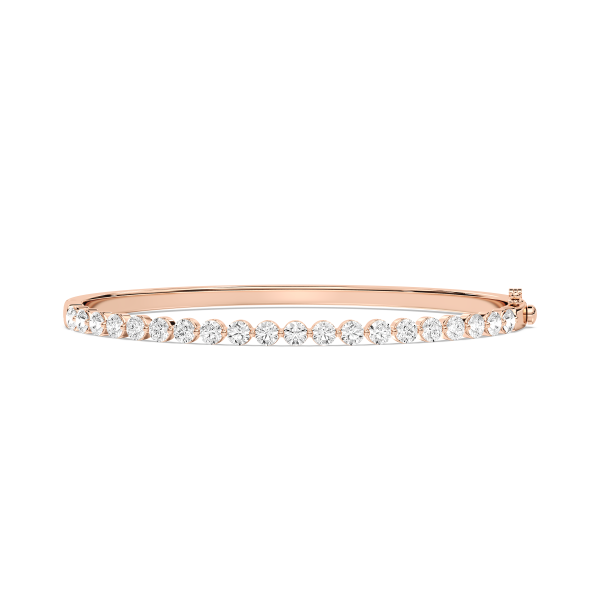 Classic Shared Prong Lab-Grown Diamond Bangle Discount