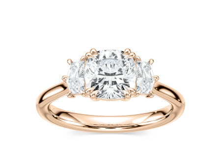 Cadyn Classic Cushion Three Stone Ring Online Hot Sale