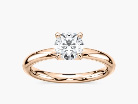 Classic Round Solitaire Ring Hot on Sale