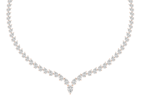 Pear Cut Diamond Necklace Online Hot Sale