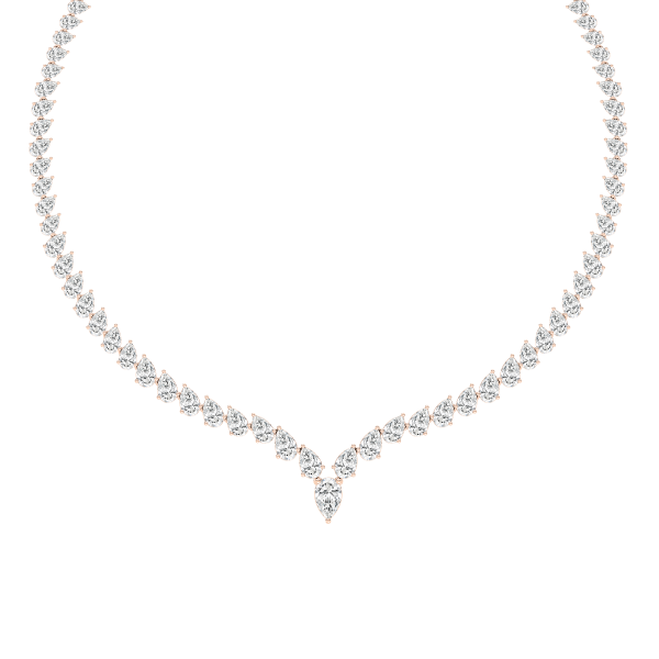 Pear Cut Diamond Necklace Online Hot Sale