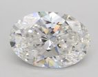 5.52 Carat Oval Cut Lab-Created Diamond For Sale