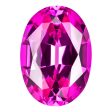 0.28 Carat Oval Cut Lab-Created Pink Sapphire For Cheap