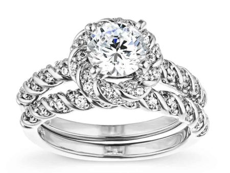 Diamond Entwined Wedding Set on Sale