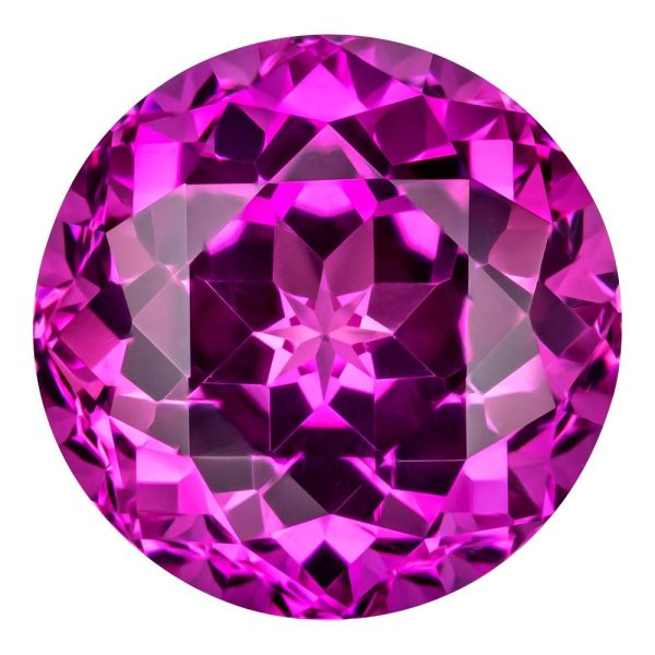 0.25 Carat Round Cut Lab-Created Pink Sapphire Online now