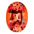 0.28 Carat Oval Cut Lab-Created Padparadscha Online Sale