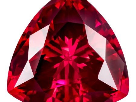 0.35 Carat Trilliant Cut Lab-Created Ruby Online now