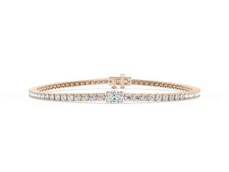 Oval Solitaire Tennis Bracelet Fashion