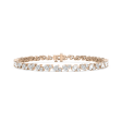 Pear and Round Diamond Tennis Bracelet Sale