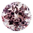 0.35 Carat Round Cut Lab-Created Pink Champagne Sapphire on Sale