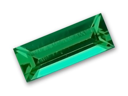 0.26 Carat Baguette Cut Lab-Created Emerald on Sale