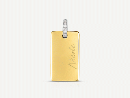 Engravable Rectangle Pendant Online Hot Sale