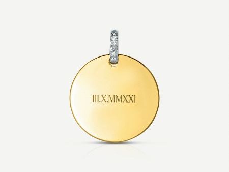 Engravable Round Pendant Fashion